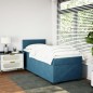 vidaXL Boxspringbett mit Matratze Dunkelblau 80x200 cm Samt vidaXL Boxspringbett mit Matratze Dunkelblau 80x200 cm Samt