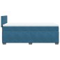 vidaXL Boxspringbett mit Matratze Dunkelblau 80x200 cm Samt vidaXL Boxspringbett mit Matratze Dunkelblau 80x200 cm Samt