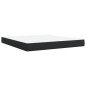 vidaXL Boxspringbett mit Matratze Schwarz 180x200 cm Kunstleder vidaXL Boxspringbett mit Matratze Schwarz 180x200 cm Kunstleder