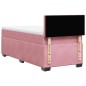 vidaXL Boxspringbett mit Matratze Rosa 90x190 cm Samt vidaXL Boxspringbett mit Matratze Rosa 90x190 cm Samt