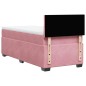 vidaXL Boxspringbett mit Matratze Rosa 90x190 cm Samt vidaXL Boxspringbett mit Matratze Rosa 90x190 cm Samt