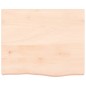 Tischplatte 60x50x6 cm Massivholz Eiche Unbehandelt Tischplatte 60x50x6 cm Massivholz Eiche Unbehandelt