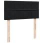 vidaXL Boxspringbett mit Matratze Schwarz 100x200 cm Samt vidaXL Boxspringbett mit Matratze Schwarz 100x200 cm Samt
