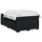 vidaXL Boxspringbett mit Matratze Schwarz 120x200 cm Samt vidaXL Boxspringbett mit Matratze Schwarz 120x200 cm Samt