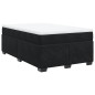 vidaXL Boxspringbett mit Matratze Schwarz 120x200 cm Samt vidaXL Boxspringbett mit Matratze Schwarz 120x200 cm Samt