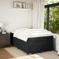 vidaXL Boxspringbett mit Matratze Schwarz 120x200 cm Samt vidaXL Boxspringbett mit Matratze Schwarz 120x200 cm Samt