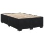 vidaXL Boxspringbett mit Matratze Schwarz 120x200 cm Samt vidaXL Boxspringbett mit Matratze Schwarz 120x200 cm Samt
