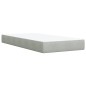vidaXL Boxspringbett mit Matratze Hellgrau 90x200 cm Samt vidaXL Boxspringbett mit Matratze Hellgrau 90x200 cm Samt