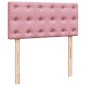 vidaXL Boxspringbett mit Matratze Rosa 80x200 cm Samt vidaXL Boxspringbett mit Matratze Rosa 80x200 cm Samt
