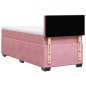 vidaXL Boxspringbett mit Matratze Rosa 80x200 cm Samt vidaXL Boxspringbett mit Matratze Rosa 80x200 cm Samt
