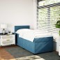 vidaXL Boxspringbett mit Matratze Dunkelblau 90x200 cm Samt vidaXL Boxspringbett mit Matratze Dunkelblau 90x200 cm Samt