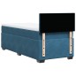 vidaXL Boxspringbett mit Matratze Dunkelblau 90x200 cm Samt vidaXL Boxspringbett mit Matratze Dunkelblau 90x200 cm Samt