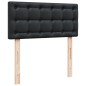 vidaXL Boxspringbett mit Matratze Schwarz 80x200 cm Kunstleder vidaXL Boxspringbett mit Matratze Schwarz 80x200 cm Kunstleder