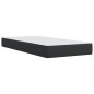 vidaXL Boxspringbett mit Matratze Schwarz 80x200 cm Kunstleder vidaXL Boxspringbett mit Matratze Schwarz 80x200 cm Kunstleder