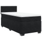 vidaXL Boxspringbett mit Matratze Schwarz 80x200 cm Samt vidaXL Boxspringbett mit Matratze Schwarz 80x200 cm Samt