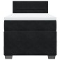 vidaXL Boxspringbett mit Matratze Schwarz 80x200 cm Samt vidaXL Boxspringbett mit Matratze Schwarz 80x200 cm Samt