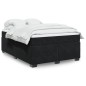 vidaXL Boxspringbett mit Matratze Schwarz 140x200 cm Samt vidaXL Boxspringbett mit Matratze Schwarz 140x200 cm Samt