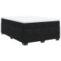vidaXL Boxspringbett mit Matratze Schwarz 140x200 cm Samt vidaXL Boxspringbett mit Matratze Schwarz 140x200 cm Samt