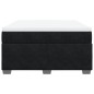 vidaXL Boxspringbett mit Matratze Schwarz 140x200 cm Samt vidaXL Boxspringbett mit Matratze Schwarz 140x200 cm Samt