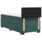 vidaXL Boxspringbett mit Matratze Dunkelgrün 100x200 cm Samt vidaXL Boxspringbett mit Matratze Dunkelgrün 100x200 cm Samt