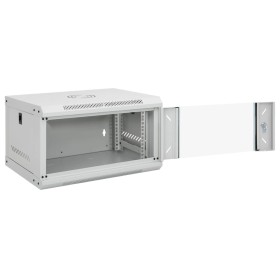 vidaXL 6U Wand-Netzwerkschrank 19" IP20 53x40x30 cm
