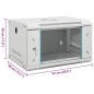 vidaXL 6U Wand-Netzwerkschrank 19" IP20 53x40x30 cm vidaXL 6U Wand-Netzwerkschrank 19" IP20 53x40x30 cm