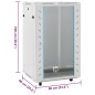 vidaXL 18U Netzwerkschrank auf Rollen 19" IP20 60x60x100 cm vidaXL 18U Netzwerkschrank auf Rollen 19" IP20 60x60x100 cm