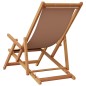 vidaXL Strandstühle 2 Stk. Klappbar Taupe Stoff und Massivholz vidaXL Strandstühle 2 Stk. Klappbar Taupe Stoff und Massivholz