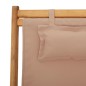 vidaXL Strandstühle 2 Stk. Klappbar Taupe Stoff und Massivholz vidaXL Strandstühle 2 Stk. Klappbar Taupe Stoff und Massivholz