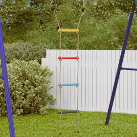 vidaXL Strickleiter für Kinder mit 4 Sprossen Mehrfarbig
