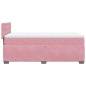 vidaXL Boxspringbett mit Matratze Rosa 90x190 cm Samt vidaXL Boxspringbett mit Matratze Rosa 90x190 cm Samt