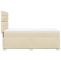 vidaXL Boxspringbett mit Matratze Creme 80x200 cm Stoff vidaXL Boxspringbett mit Matratze Creme 80x200 cm Stoff
