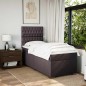vidaXL Boxspringbett mit Matratze Dunkelbraun 80x200 cm Stoff vidaXL Boxspringbett mit Matratze Dunkelbraun 80x200 cm Stoff