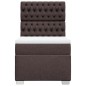 vidaXL Boxspringbett mit Matratze Dunkelbraun 80x200 cm Stoff vidaXL Boxspringbett mit Matratze Dunkelbraun 80x200 cm Stoff