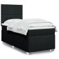 vidaXL Boxspringbett mit Matratze Schwarz 80x200 cm Stoff vidaXL Boxspringbett mit Matratze Schwarz 80x200 cm Stoff