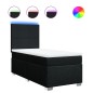 vidaXL Boxspringbett mit Matratze Schwarz 80x200 cm Stoff vidaXL Boxspringbett mit Matratze Schwarz 80x200 cm Stoff