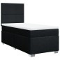 vidaXL Boxspringbett mit Matratze Schwarz 80x200 cm Stoff vidaXL Boxspringbett mit Matratze Schwarz 80x200 cm Stoff