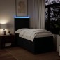 vidaXL Boxspringbett mit Matratze Schwarz 80x200 cm Stoff vidaXL Boxspringbett mit Matratze Schwarz 80x200 cm Stoff
