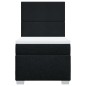 vidaXL Boxspringbett mit Matratze Schwarz 80x200 cm Stoff vidaXL Boxspringbett mit Matratze Schwarz 80x200 cm Stoff