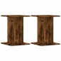 vidaXL Lautsprecherständer 2Stk. Räuchereiche 30x30x40cm Holzwerkstoff vidaXL Lautsprecherständer 2Stk. Räuchereiche 30x30x40cm Holzwerkstoff