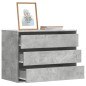 vidaXL Kommode Betongrau 80x41x58 cm Holzwerkstoff vidaXL Kommode Betongrau 80x41x58 cm Holzwerkstoff