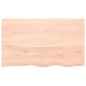 vidaXL Tischplatte 100x60x(2-4) cm Massivholz Eiche Unbehandelt vidaXL Tischplatte 100x60x(2-4) cm Massivholz Eiche Unbehandelt