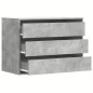 vidaXL Kommode Betongrau 80x41x58 cm Holzwerkstoff vidaXL Kommode Betongrau 80x41x58 cm Holzwerkstoff