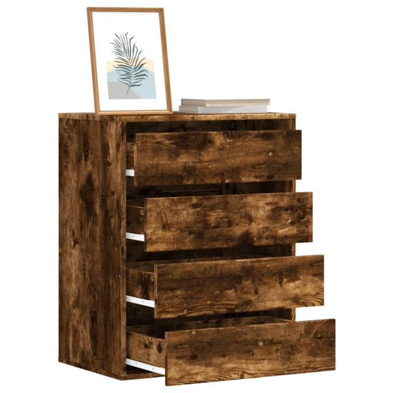 vidaXL Kommode Räuchereiche 60x41x76 cm Holzwerkstoff vidaXL Kommode Räuchereiche 60x41x76 cm Holzwerkstoff