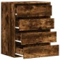 vidaXL Kommode Räuchereiche 60x41x76 cm Holzwerkstoff vidaXL Kommode Räuchereiche 60x41x76 cm Holzwerkstoff