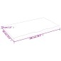 vidaXL Tischplatte 100x60x(2-4) cm Massivholz Eiche Unbehandelt vidaXL Tischplatte 100x60x(2-4) cm Massivholz Eiche Unbehandelt