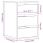 vidaXL Kommode Altholz-Optik 40x41x58 cm Holzwerkstoff vidaXL Kommode Altholz-Optik 40x41x58 cm Holzwerkstoff