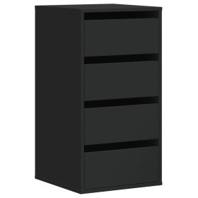 vidaXL Kommode Schwarz 40x41x76 cm Holzwerkstoff