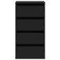 vidaXL Kommode Schwarz 40x41x76 cm Holzwerkstoff vidaXL Kommode Schwarz 40x41x76 cm Holzwerkstoff