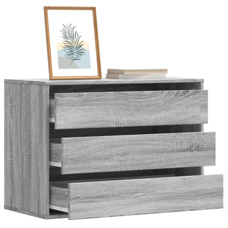vidaXL Kommode Grau Sonoma 80x41x58 cm Holzwerkstoff
